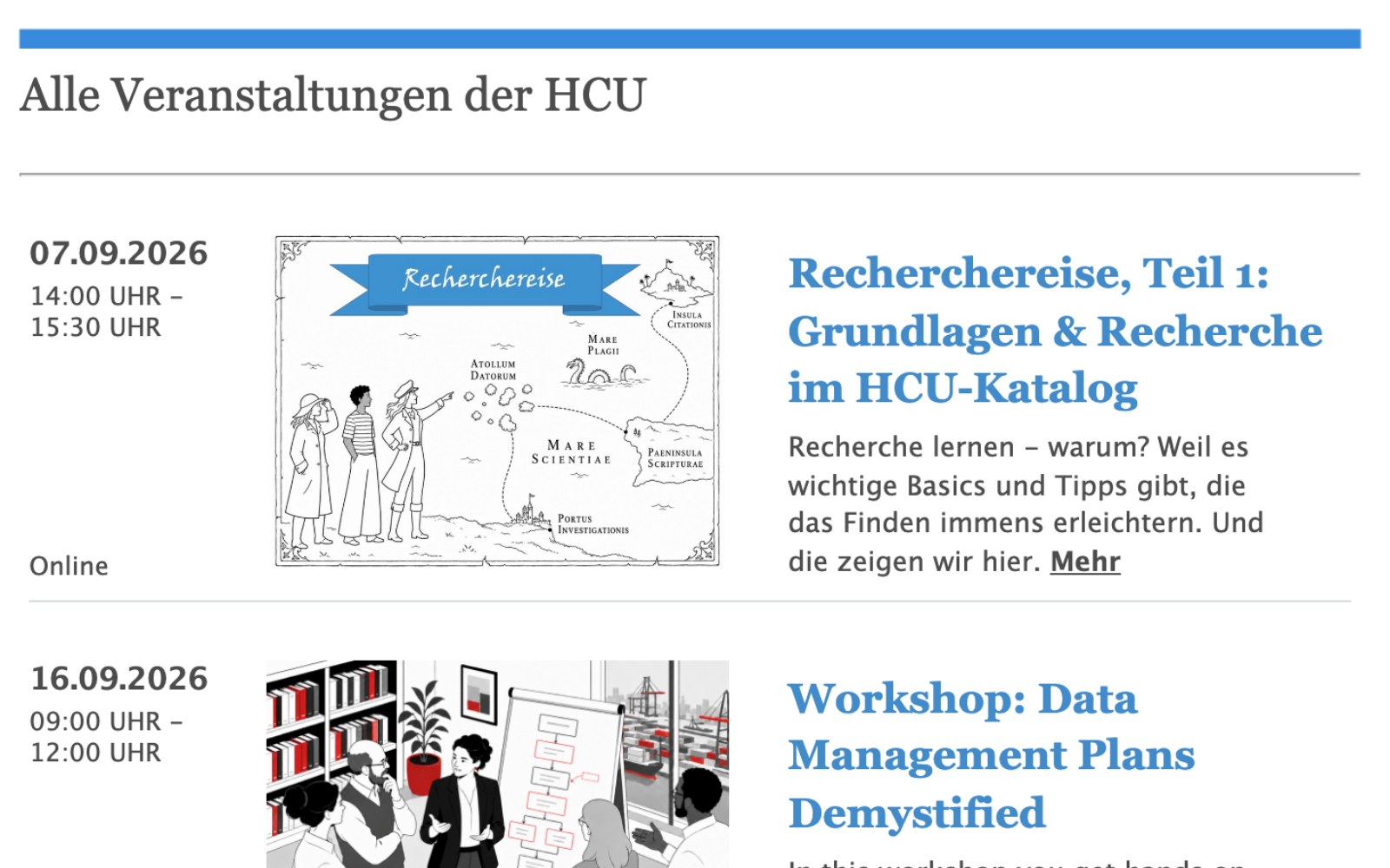 HafenCity Universität: Veranstaltungskalender