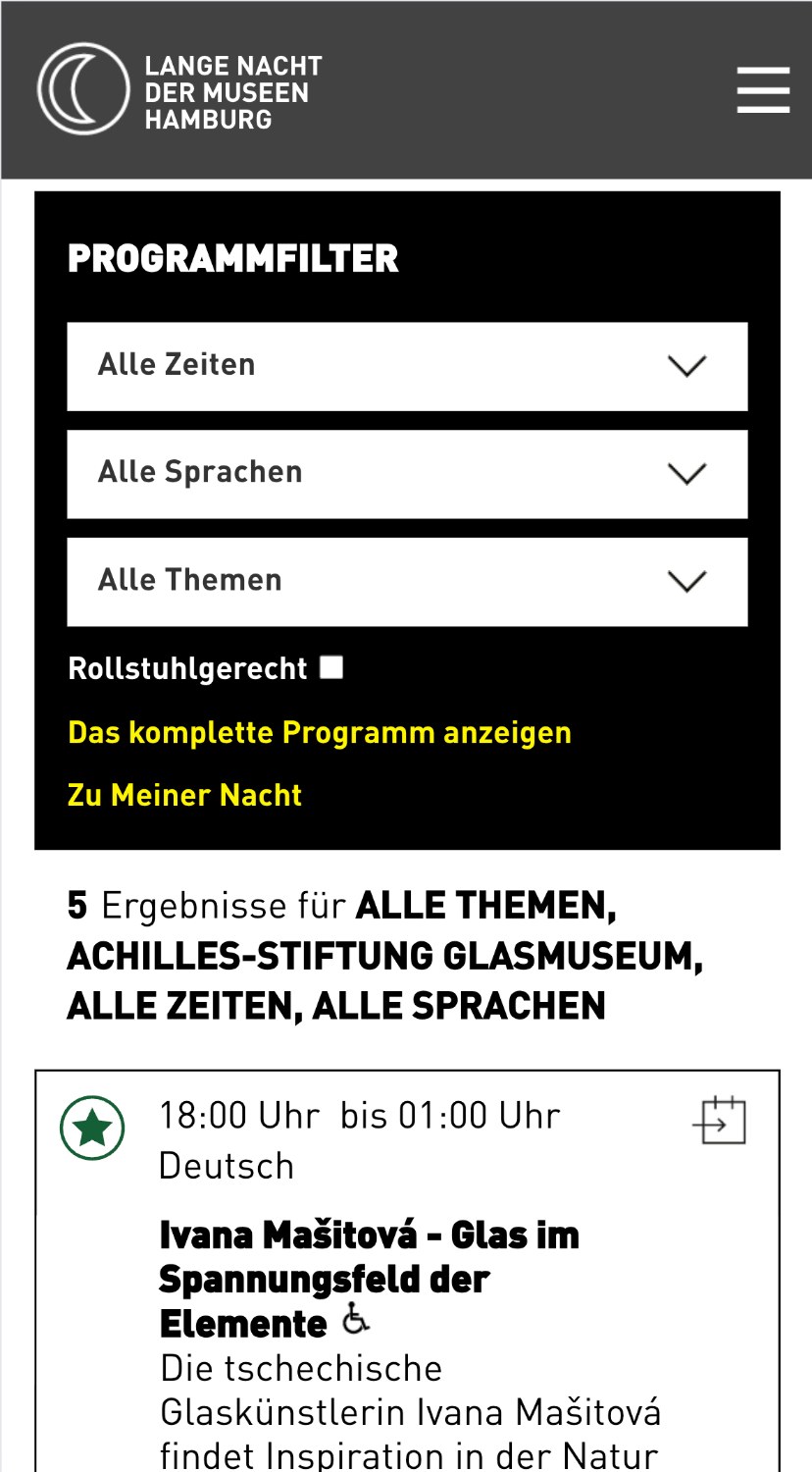 Lange Nacht der Museen: Programm in der mobilen Ansicht
