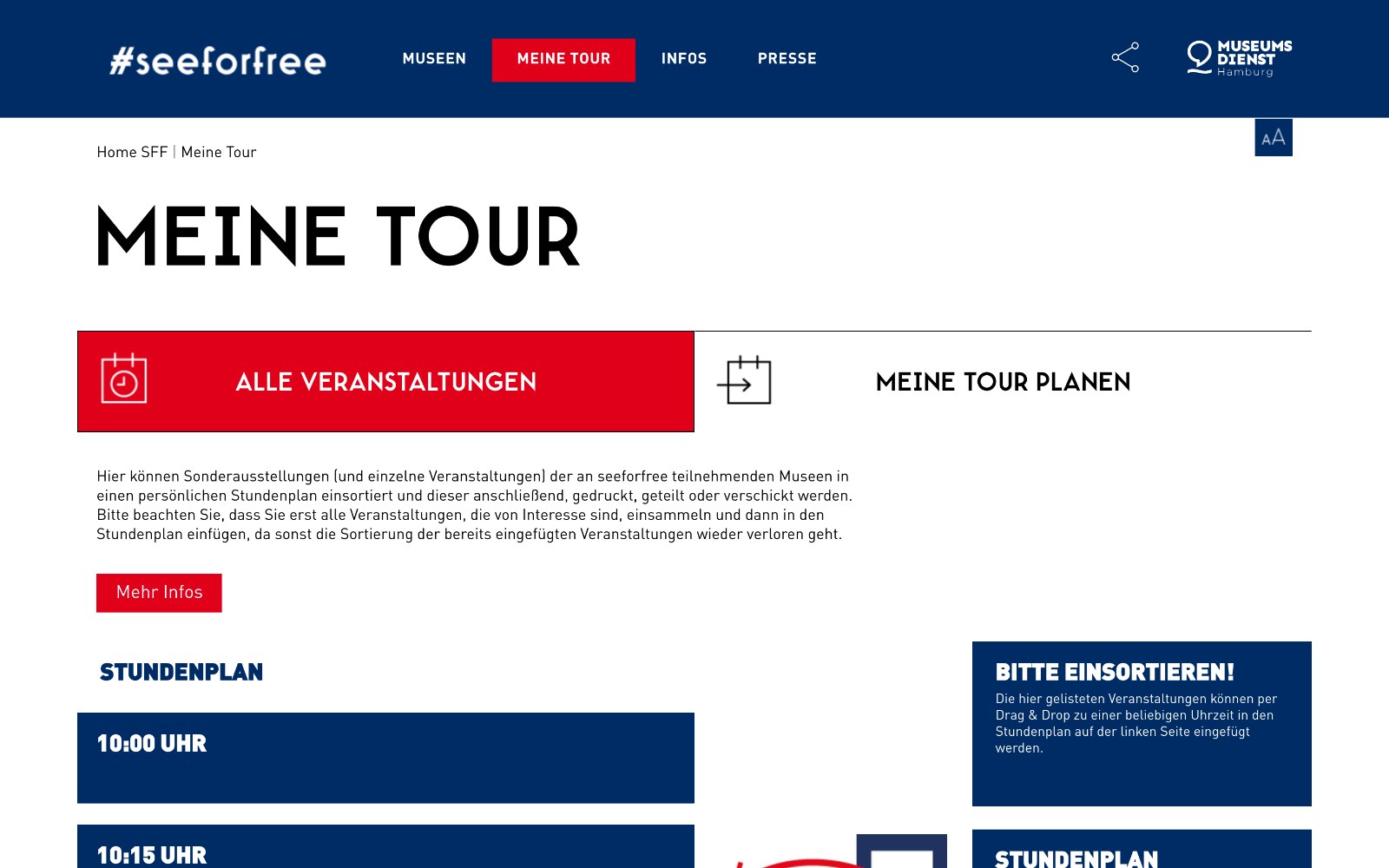 seeforfree: Tourenplaner