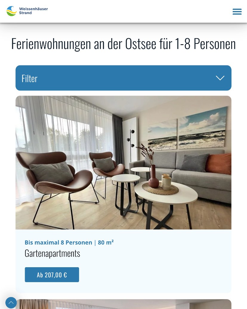 Weissenhäuser Strand: Unterkünfte in der mobilen Ansicht