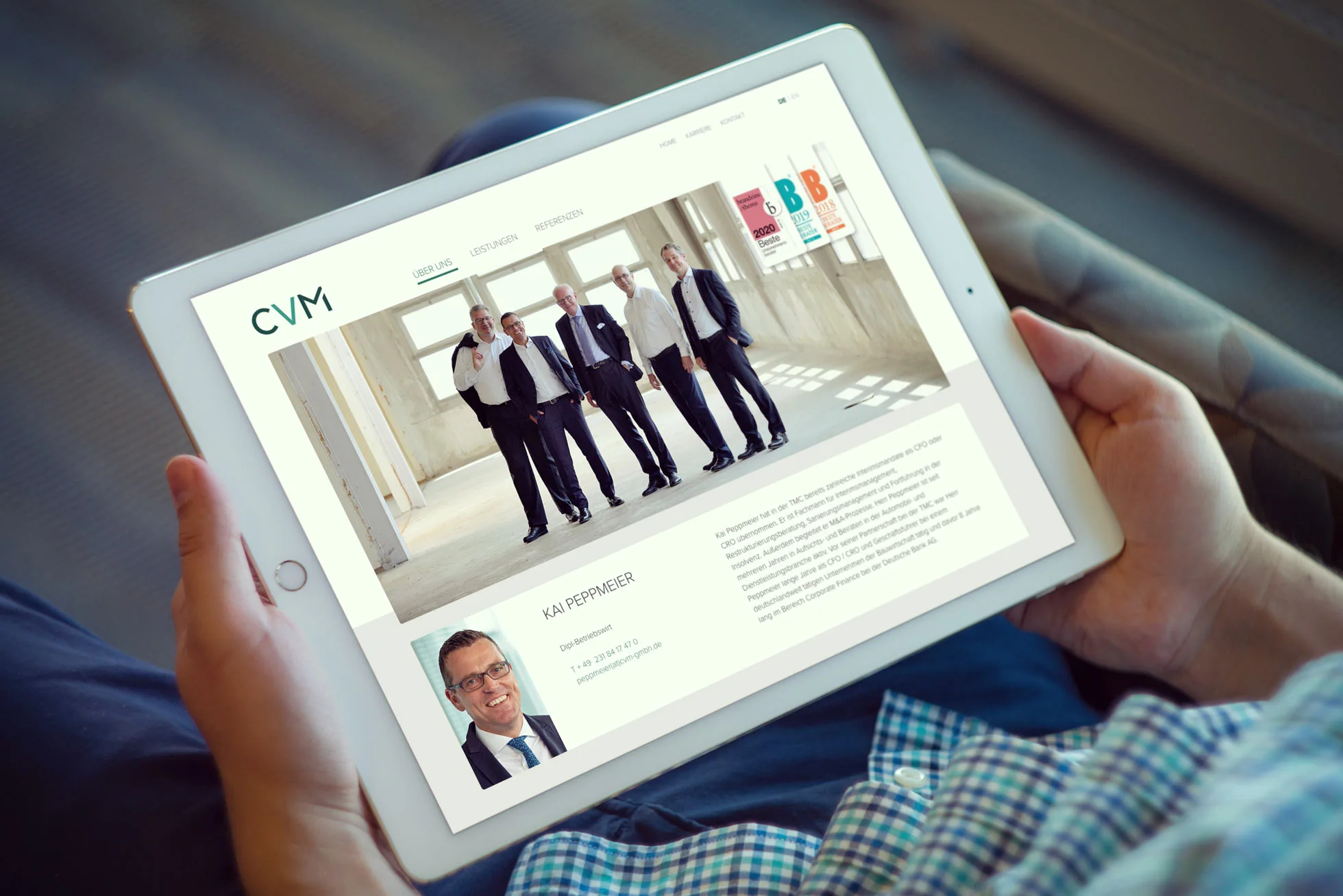 CVM - Capital Value Management - TYPO3 Webseite - Referenz4